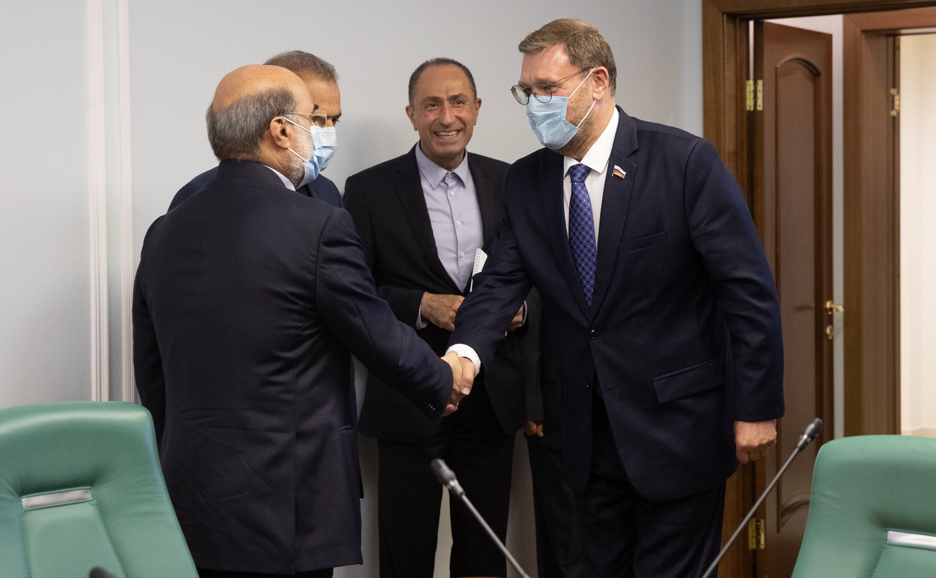 Встреча заместителя Председателя Совета Федерации Константина Косачева с руководителем Гостелерадио Исламской Республики Иран Абдулали Али-Асгари