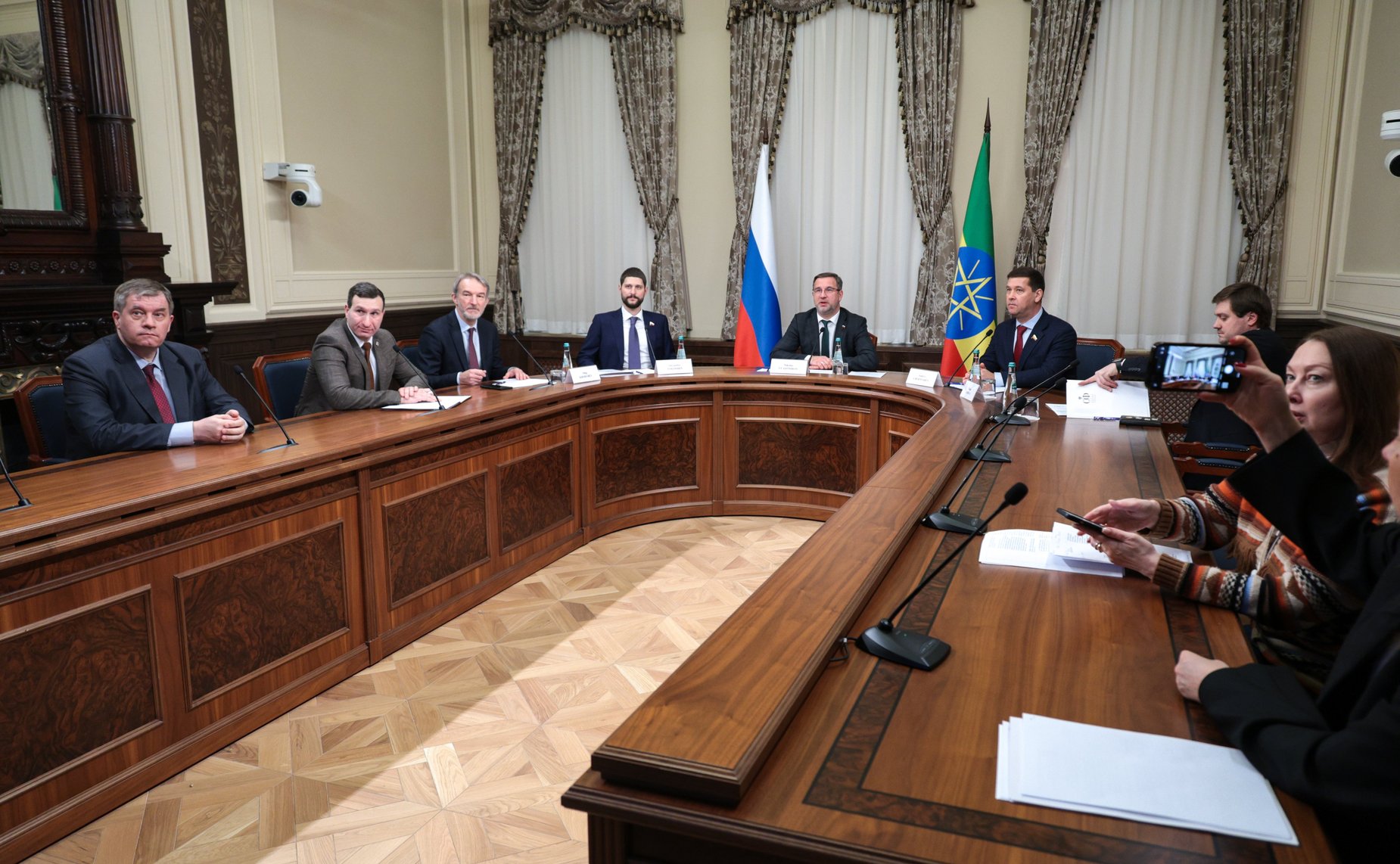 Совместное заседание групп по сотрудничеству Совета Федерации Федерального Собрания Российской Федерации и Совета Федерации Федеративной Демократической Республики Эфиопии