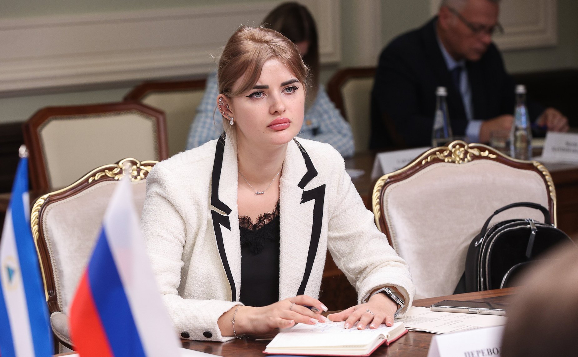 Встреча руководителя группы по сотрудничеству СФ с Национальной ассамблеей Республики Никарагуа Владимира Полетаева с Чрезвычайным и Полномочным Послом Республики Никарагуа в РФ