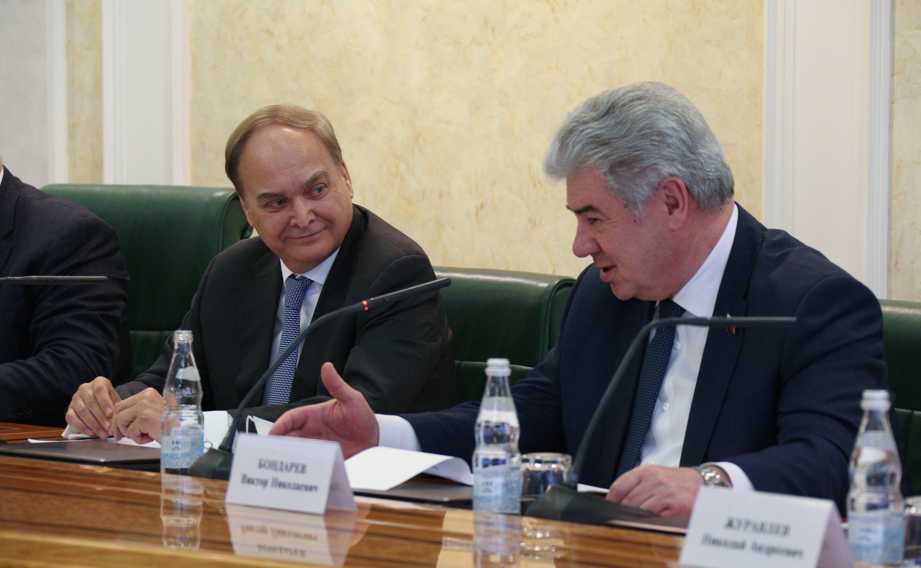 Расширенное заседание Комитета СФ по международным делам с участием членов Комитета СФ по обороне и безопасности и Чрезвычайного и Полномочного Посла Российской Федерации в США Анатолия Антонова