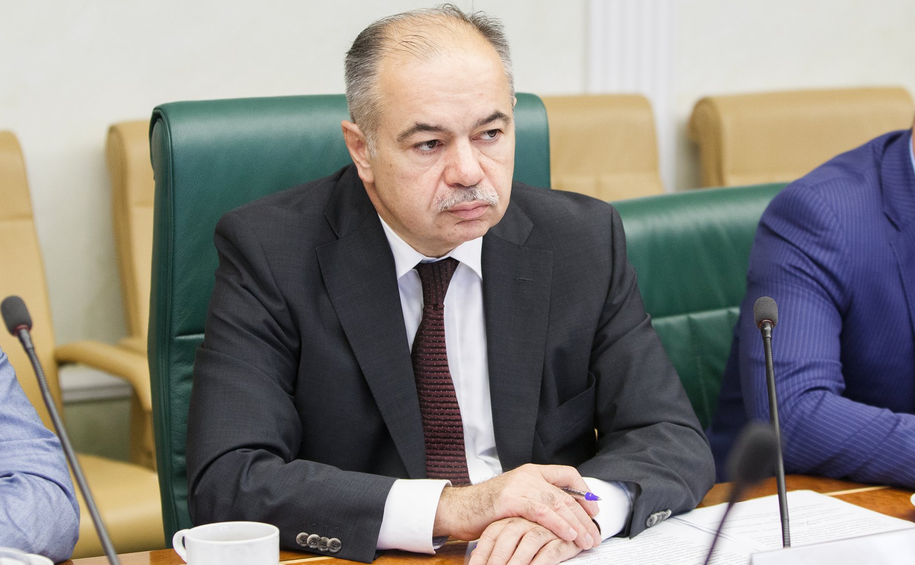 Заседание временной комиссии по мониторингу участия РФ в ВТО и Таможенном союзе-8 Умаханов