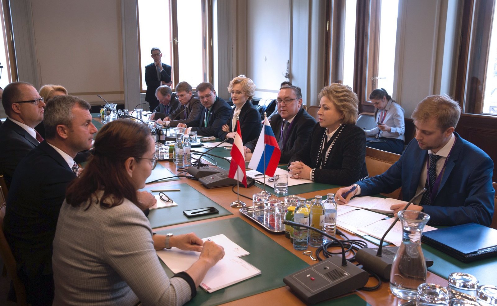 Встреча В. Матвиенко с заместителем Президента Национального совета Парламента Австрийской Республики Н. Хофером