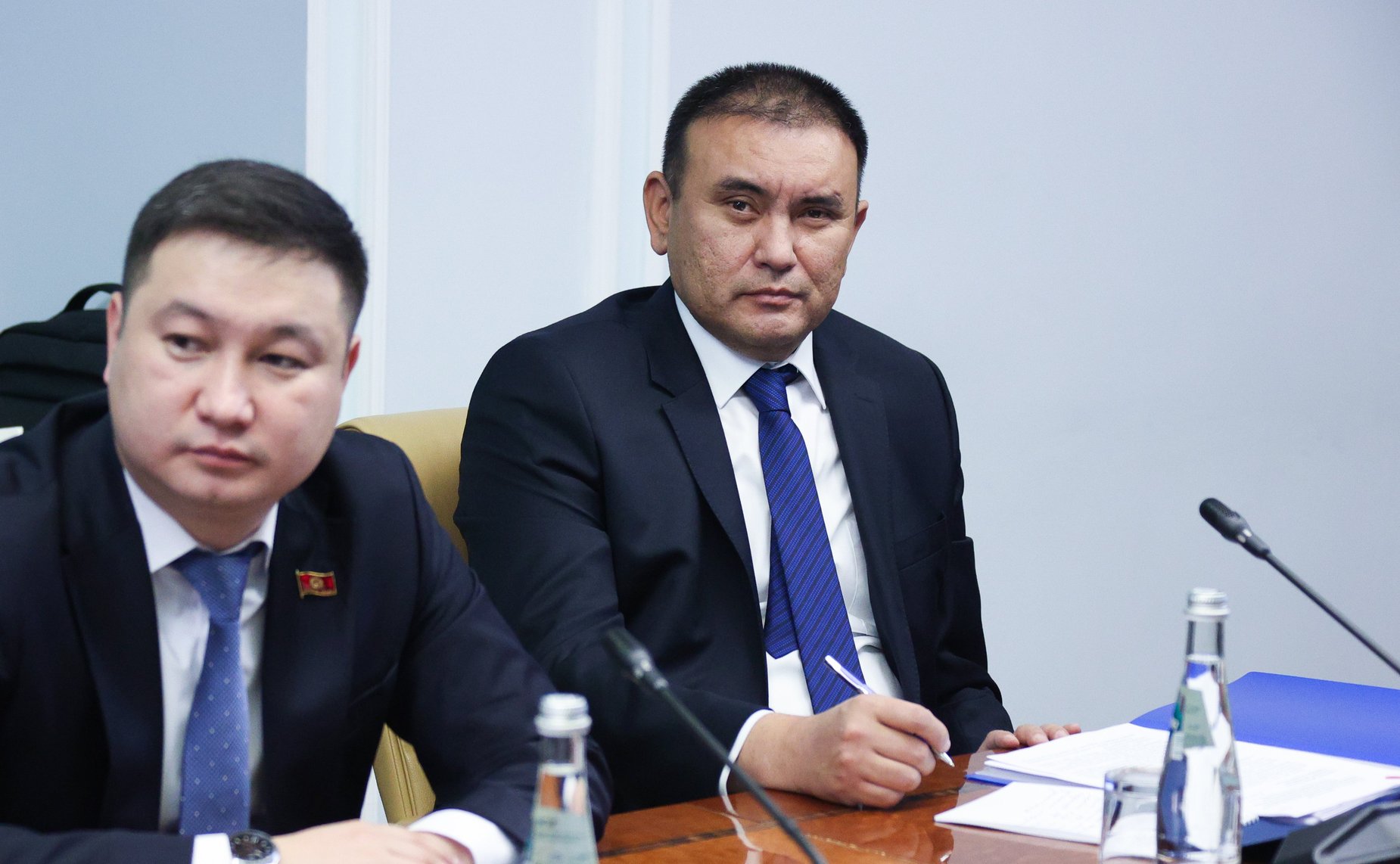 Встреча заместителя Председателя Совета Федерации Константина Косачева с председателем Комитета Жогорку Кенеша Киргизской Республики по международным делам, обороне, безопасности и миграции