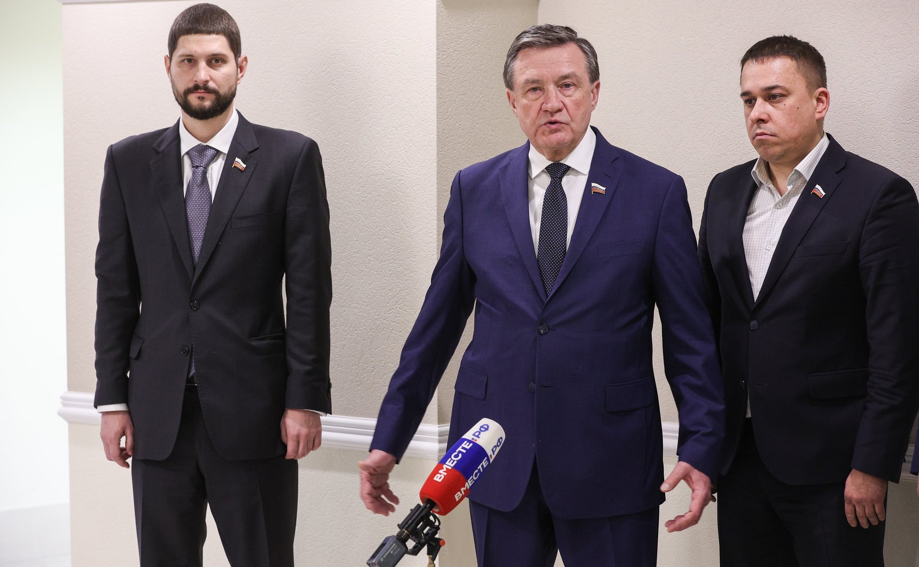 Открытие в Совете Федерации фотовыставки «Гостомельский Десант»