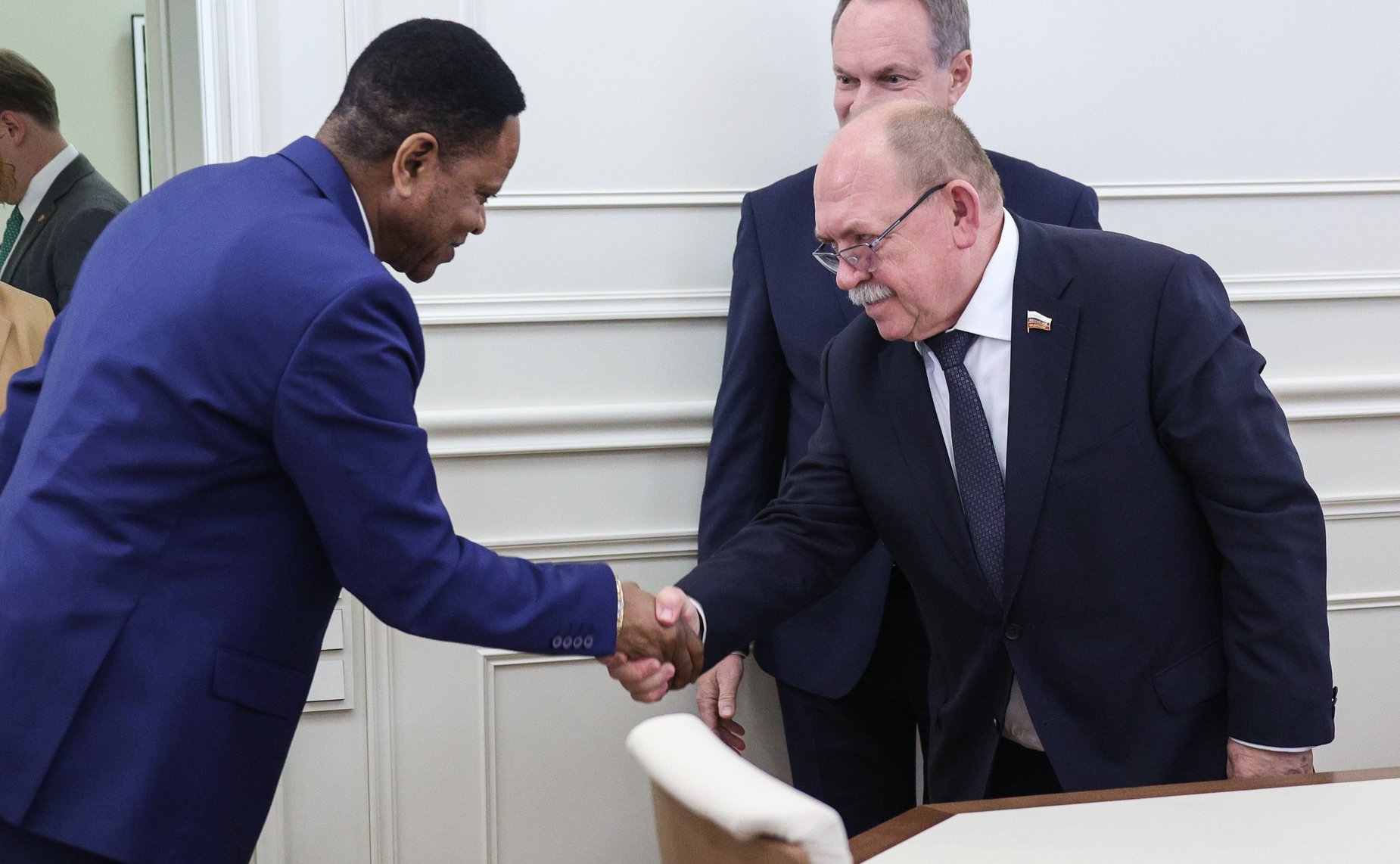 Встреча Александра Башкина с Чрезвычайным и Полномочным Послом Демократической Республики Конго в Российской Федерации Иваном Вангу Нгимби