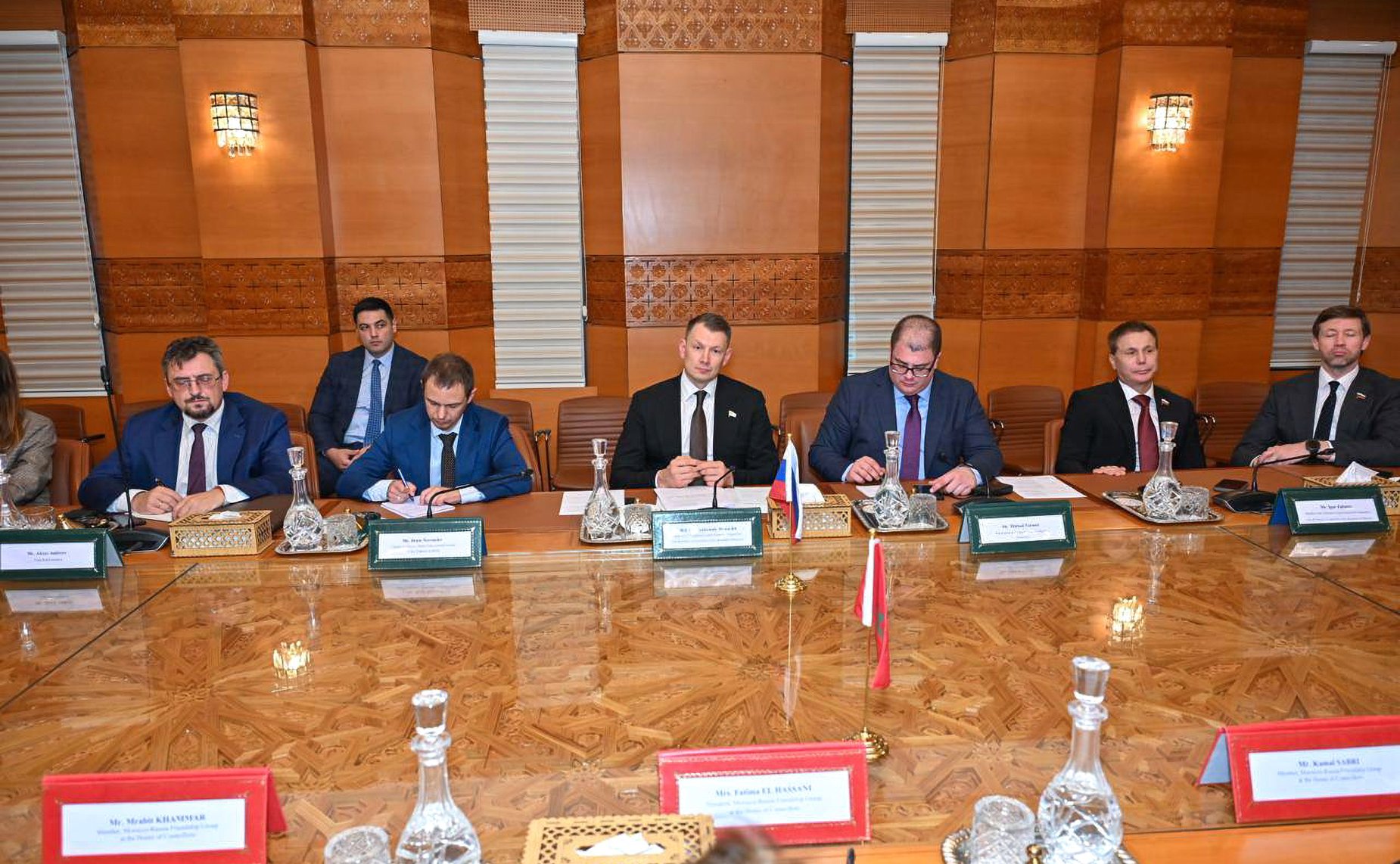 Участие делегации Совета Федерации в заседании группы по сотрудничеству Совета Федерации с Палатой советников Королевства Марокко. Встреча с группой дружбы