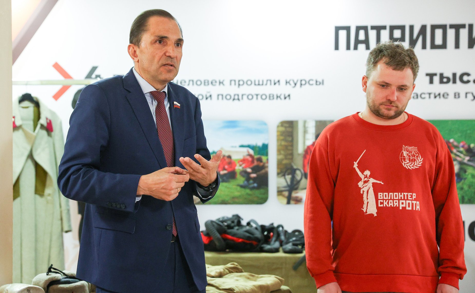 Открытие выставки экспонатов, найденных «Волонтерской Ротой» в ходе поисковых экспедиций в местах крупных сражений Великой Отечественной войны