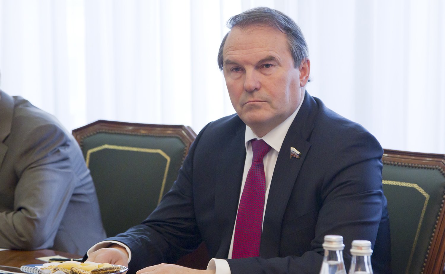 Встреча спикера СФ В. Матвиенко с Председателем Конгресса местных и региональных властей Совета Европы Х. ван Стаа-2 Морозов