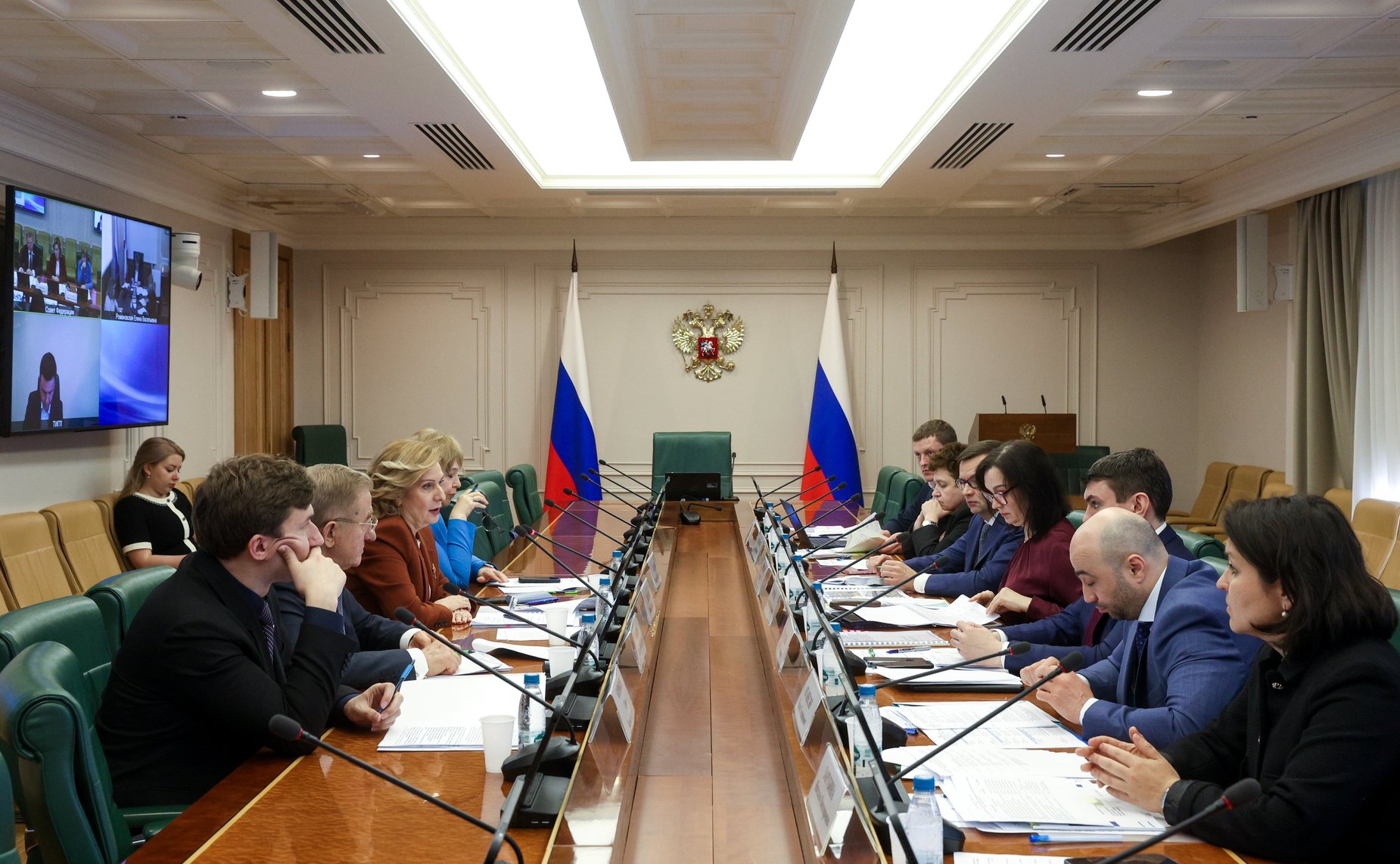 Совещание заместителя Председателя Совета Федерации Инны Святенко «Об итогах реализации «дорожной карты» строительства федерального детского реабилитационного центра «Кораблик «Мойнаки» Минздрава России в городе Евпатории»