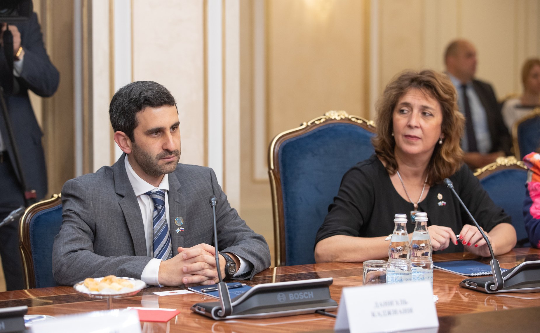 Встреча с Председателем Палаты Представителей Генеральной Ассамблеи Восточной Республики Уругвай Сесилией Боттино и Председателем Парламента Южноамериканского общего рынка (ПАРЛАСУР) Даниэлем Каджиани