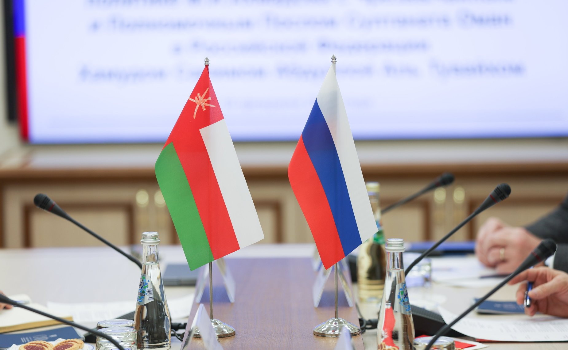 Встреча руководителя группы по сотрудничеству СФ с Государственным советом Султаната Оман, заместителя председателя Комитета СФ по социальной политике Мохмада Ахмадова с Чрезвычайным и Полномочным Послом Султаната Оман в РФ