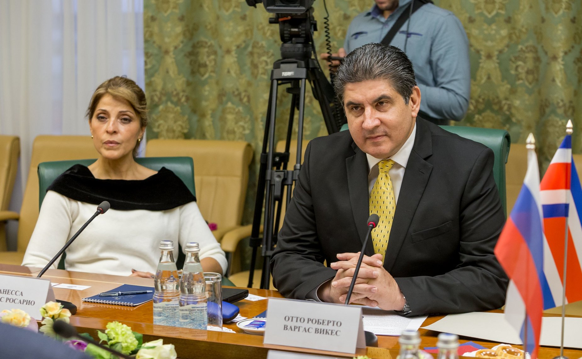 Встреча А. Клишаса с членом Президиума Законодательной ассамблеи Республики Коста-Рика Отто Р. Варгасом Викесой