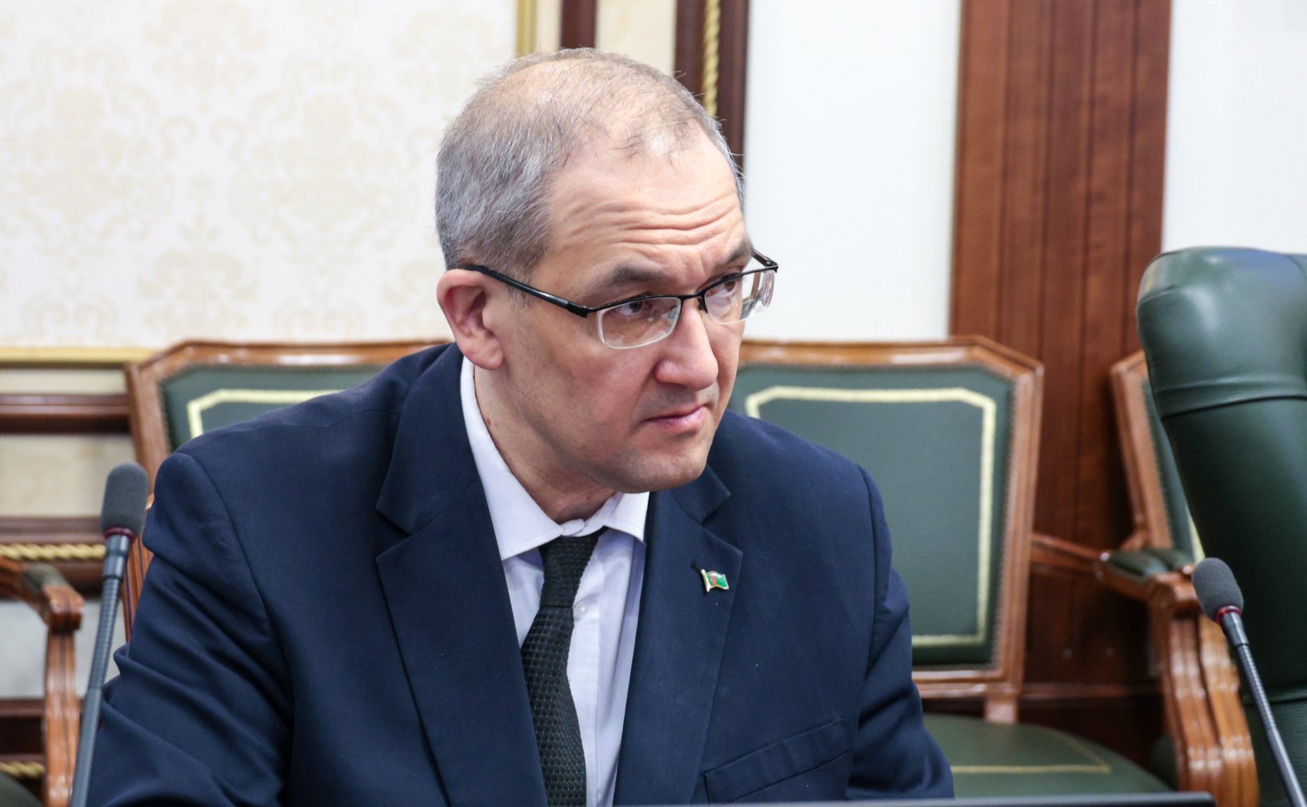 Встреча заместителя Председателя Совета Федерации Константина Косачева с Чрезвычайным и Полномочным Послом Туркменистана в Российской Федерации Эсеном Айдогдыевым