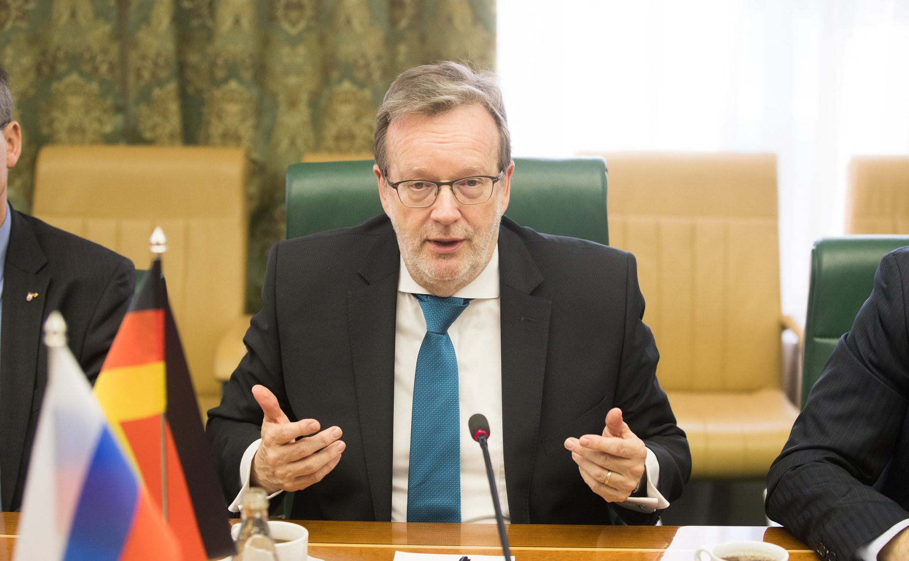 Встреча О. Мельниченко с депутатом Бундестага, членом правления Германо-Российского Форума Бернхардом Кастером