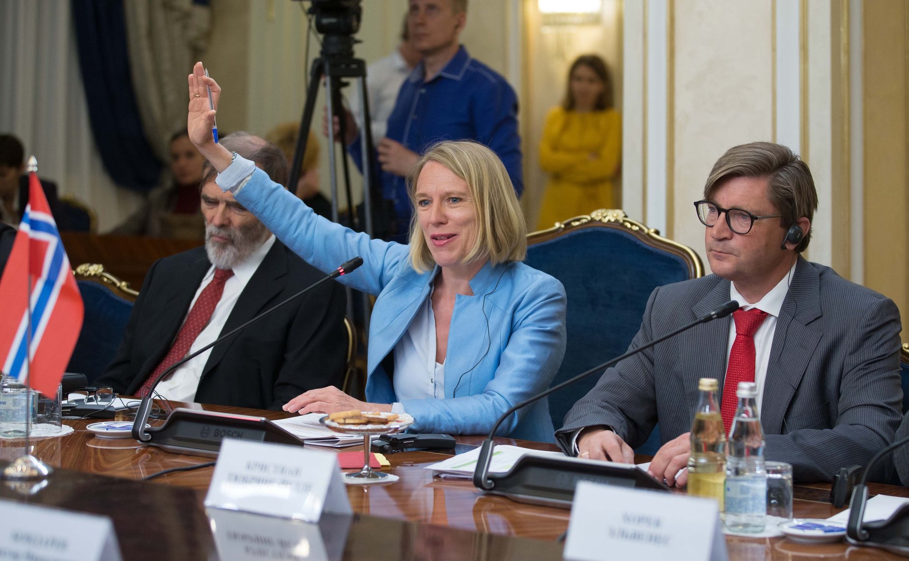 Встреча Константина Косачева с председателем Комитета по вопросам внешней политики и обороны Стортинга Королевства Норвегия Анникен Хюитфельдт