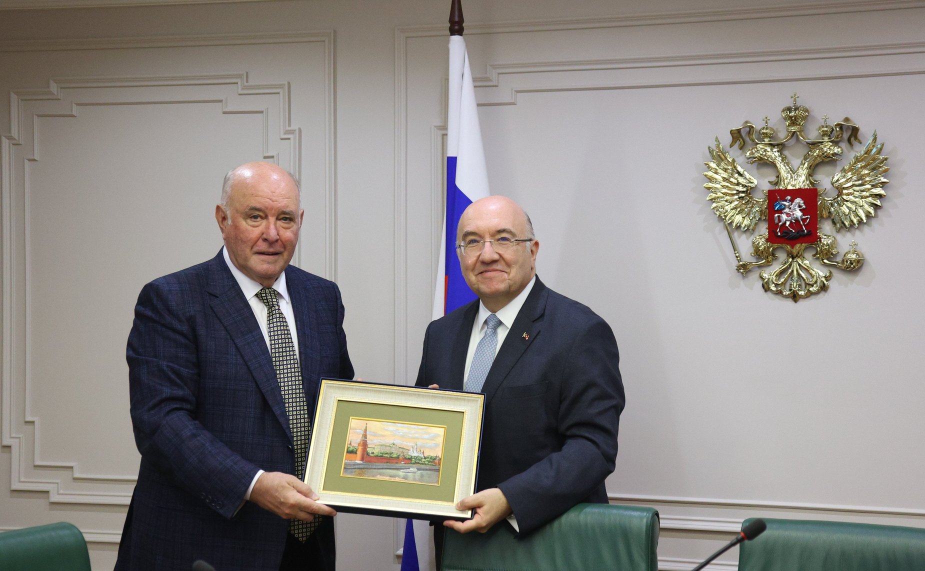 Встреча Председателя Комитета СФ по международным делам Григория Карасина с Чрезвычайным и Полномочным Послом Турецкой Республики в РФ Мехметом Самсаром