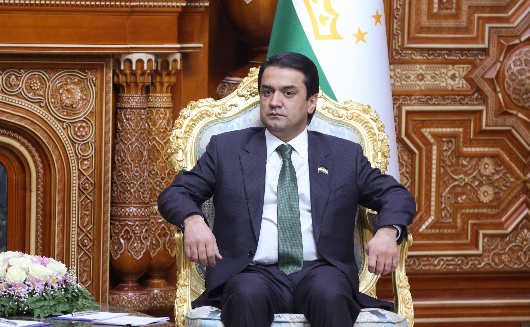 Встреча Председателя Совета Федерации Валентины Матвиенко с Председателем Маджлиси милли Маджлиси Оли Республики Таджикистан Рустами Эмомали