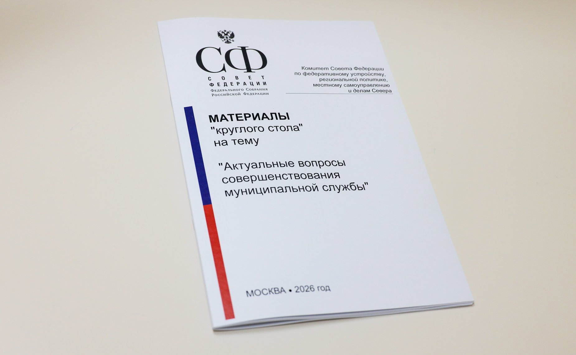 Круглый стол Комитета Совета Федерации по федеративному устройству, региональной политике, местному самоуправлению и делам Севера «Актуальные вопросы совершенствования муниципальной службы»