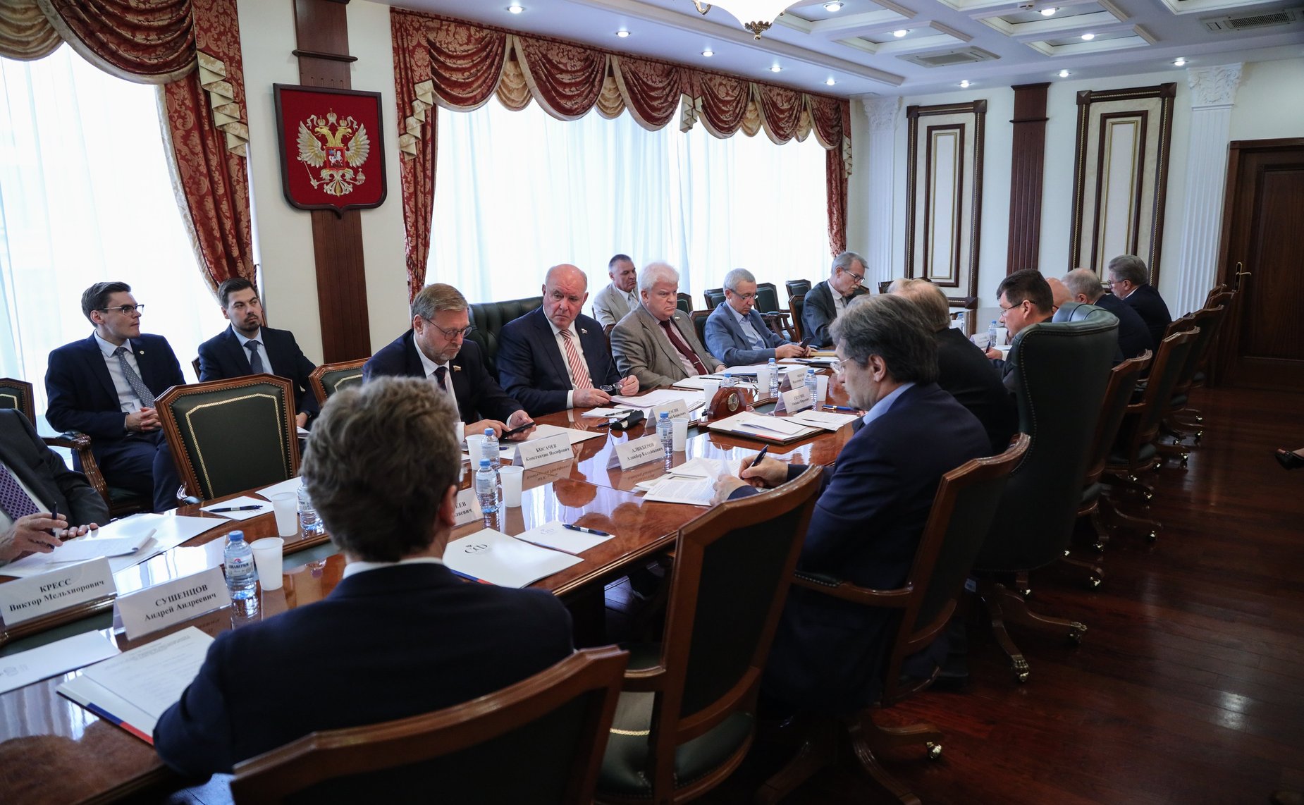 Круглый стол Комитета СФ по международным делам «Формирование нового контура равной и неделимой безопасности в Евразии. Роль Российской Федерации как гаранта миропорядка»