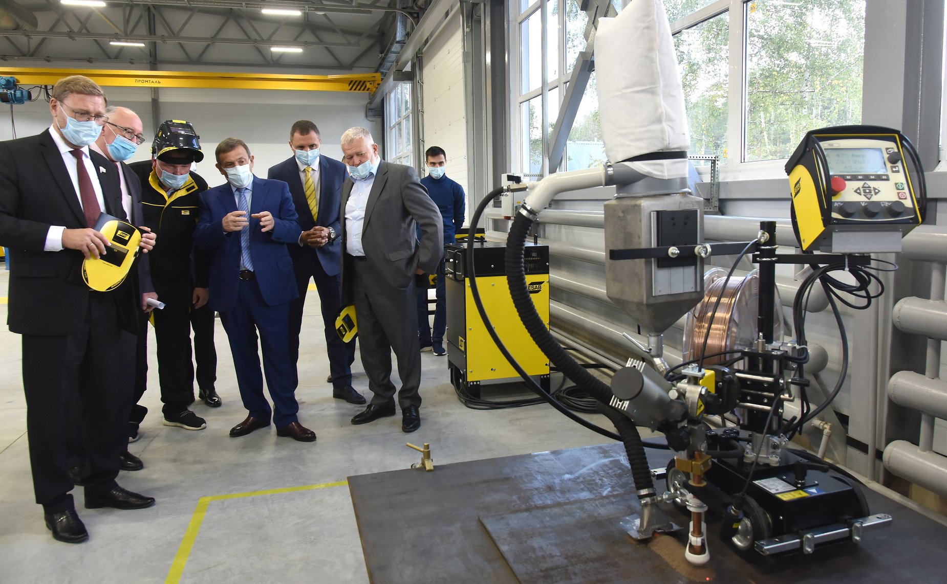 Константин Косачев и глава Республики Марий Эл Александр Евстифеев приняли участие в открытии Центра сварочных технологий