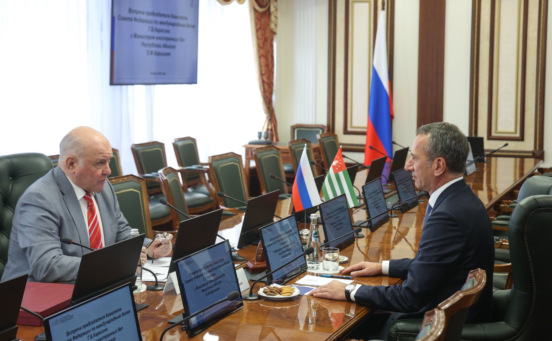Встреча Григория Карасина с Министром иностранных дел Республики Абхазия