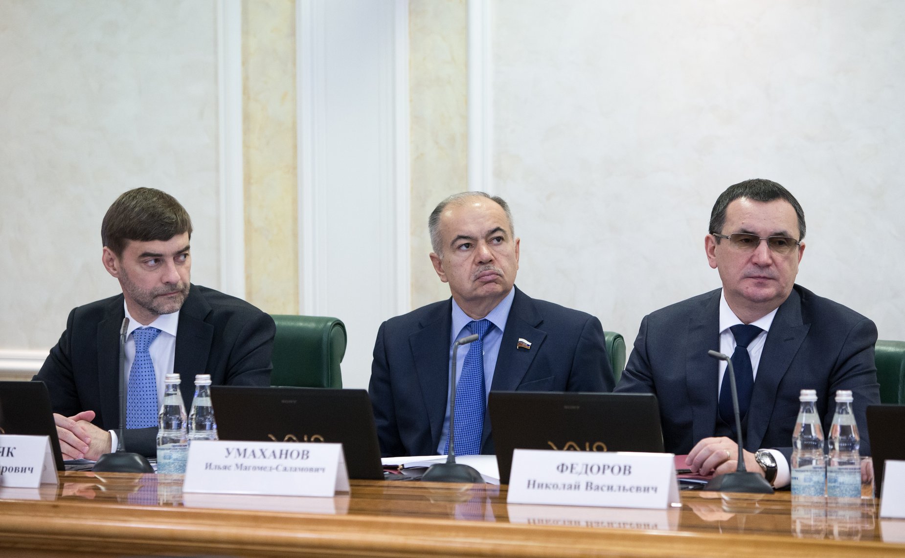 Федоров  и Умаханов Встреча Председателя СФ со статс-секретарями министерств и ведомств Российской Федерации