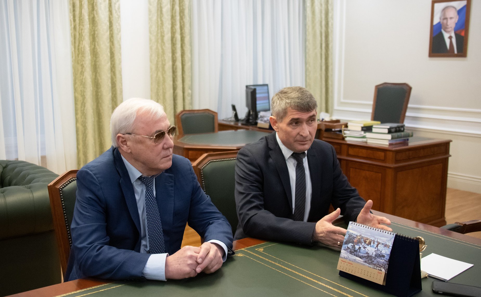 Встреча Николая Федорова с врио Главы Чувашской Республики Олегом Николаевым