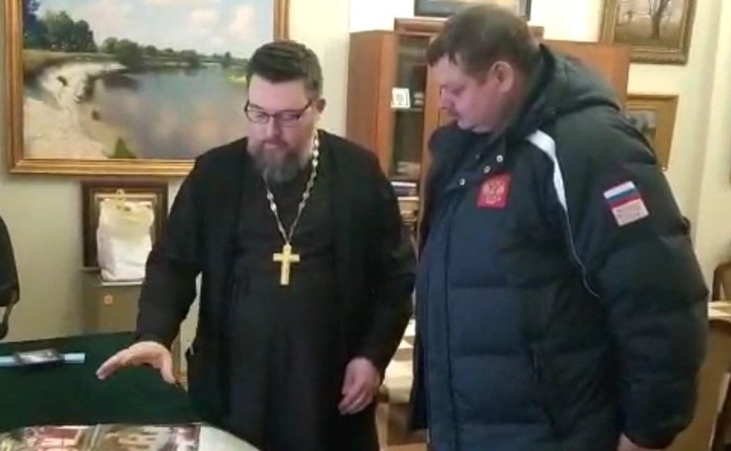 Сергей Колбин провел встречу с заведующим сектором по взаимодействию с Росгвардией Синодального отдела по взаимодействию с Вооруженными силами и правоохранительными органами Русской Православной Церкви иереем Романом Богдасаровым