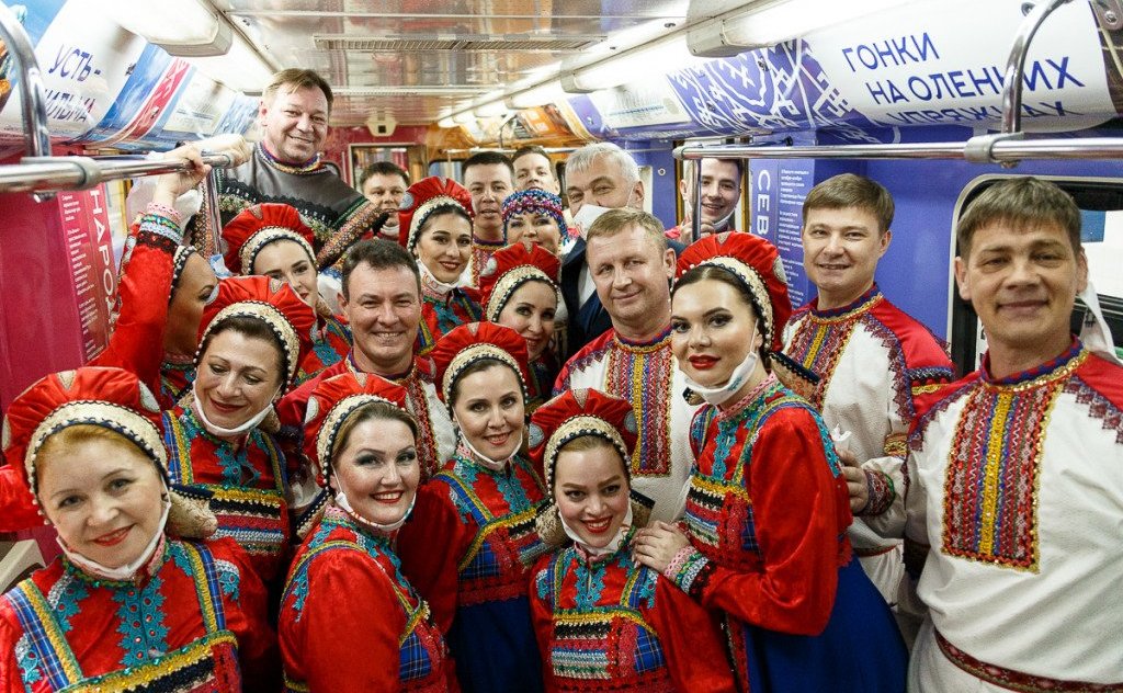 Ольга Епифанова приняла участие в торжественном запуске тематического поезда «Коми-100» в честь 100-летия Республики Коми