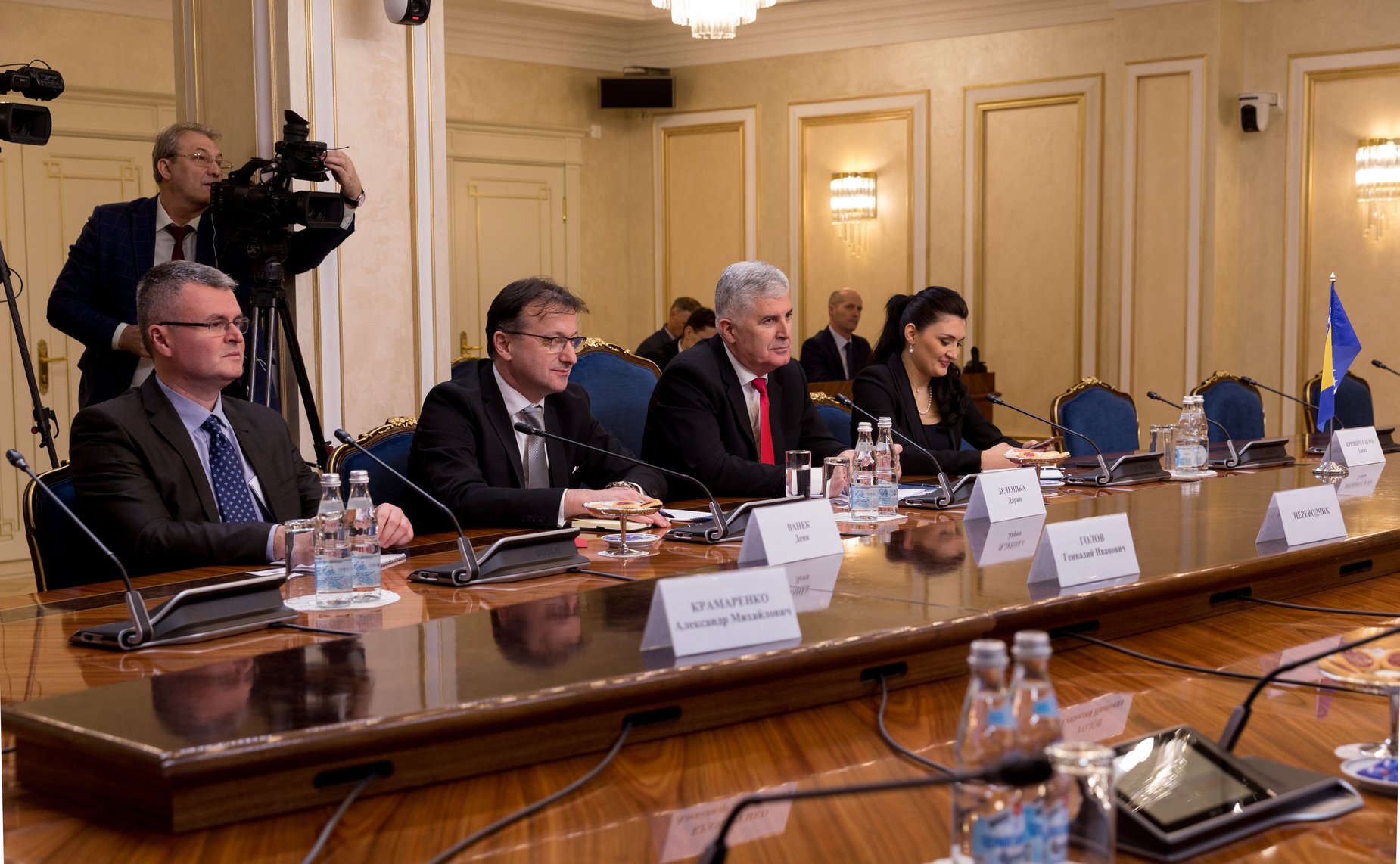 Встреча Валентины Матвиенко с Председательствующим Палаты народов Парламентской ассамблеи Боснии и Герцеговины Драганом Човичем