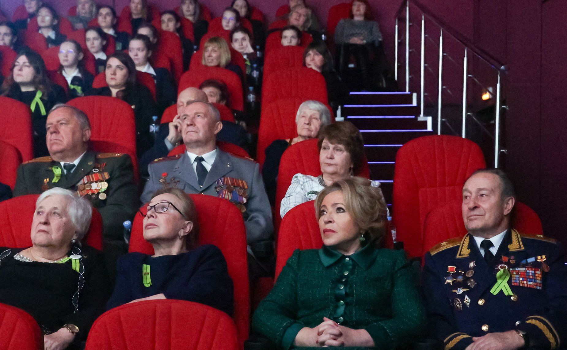 Валентина Матвиенко вместе с блокадниками приняла участие в просмотре художественного фильма «Воздух»