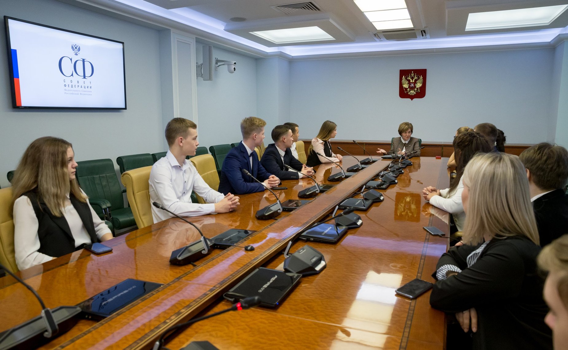 Встреча Е. Авдеевой со студентами Университетского колледжа Вологодской области