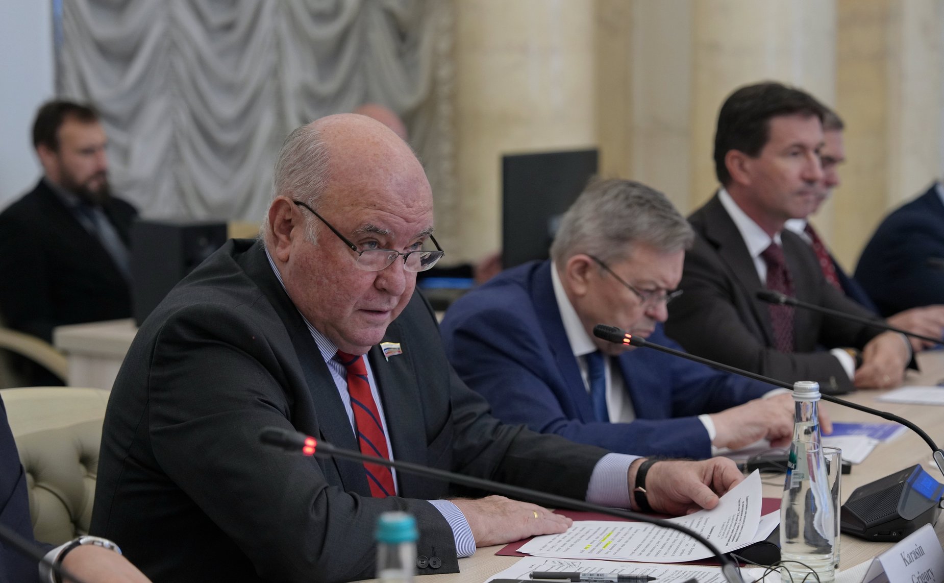 Председатель Комитета Совета Федерации по международным делам Григорий Карасин принял участие в международном круглом столе «К 80-летию Победы в Великой Отечественной войне»