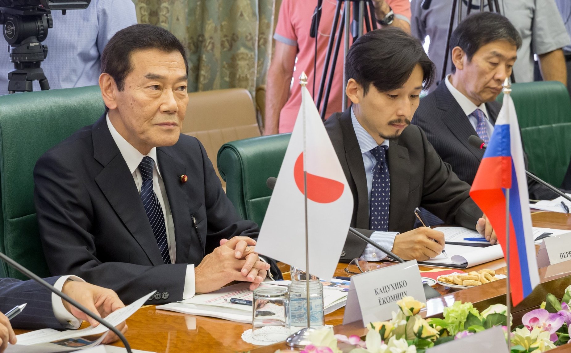 Встреча В. Озерова с делегацией Палаты Представителей Японии