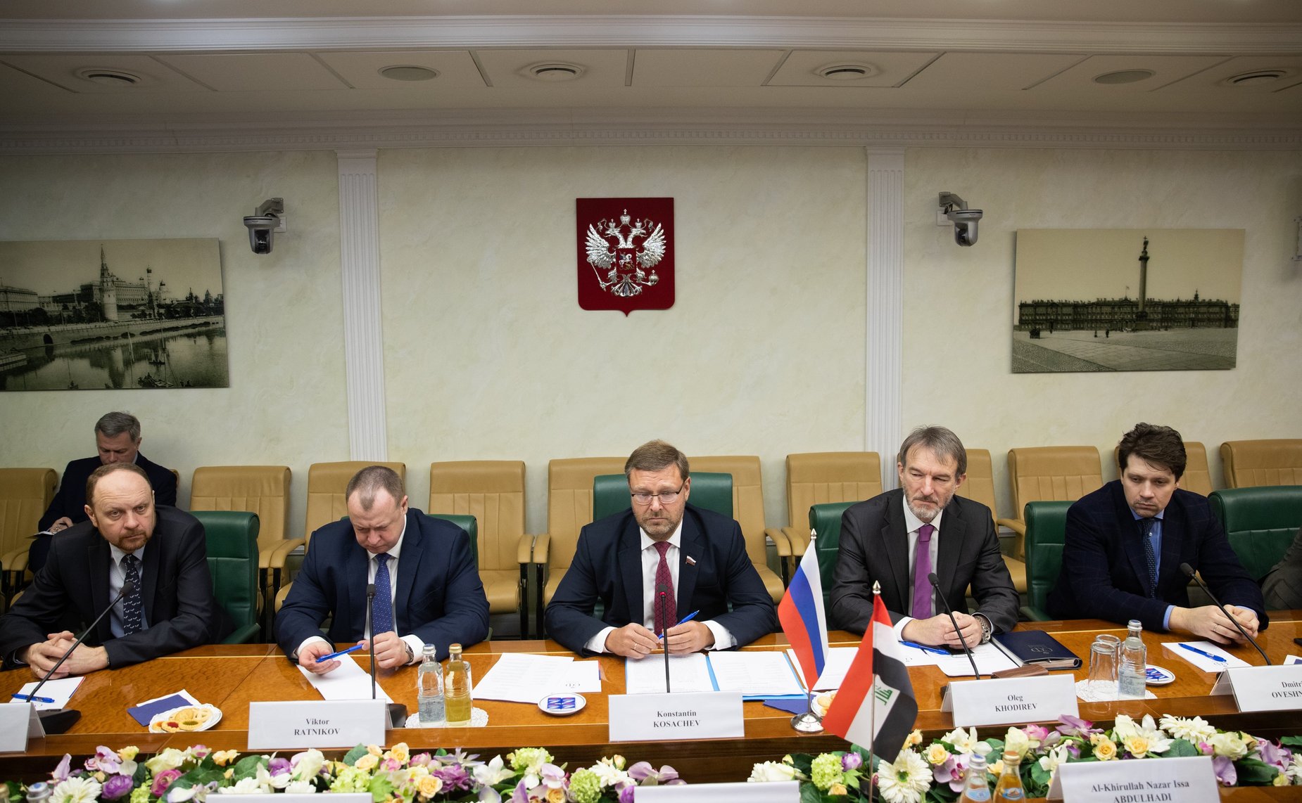 Встреча К. Косачева c Министром иностранных дел Республики Ирак М. Хакимом