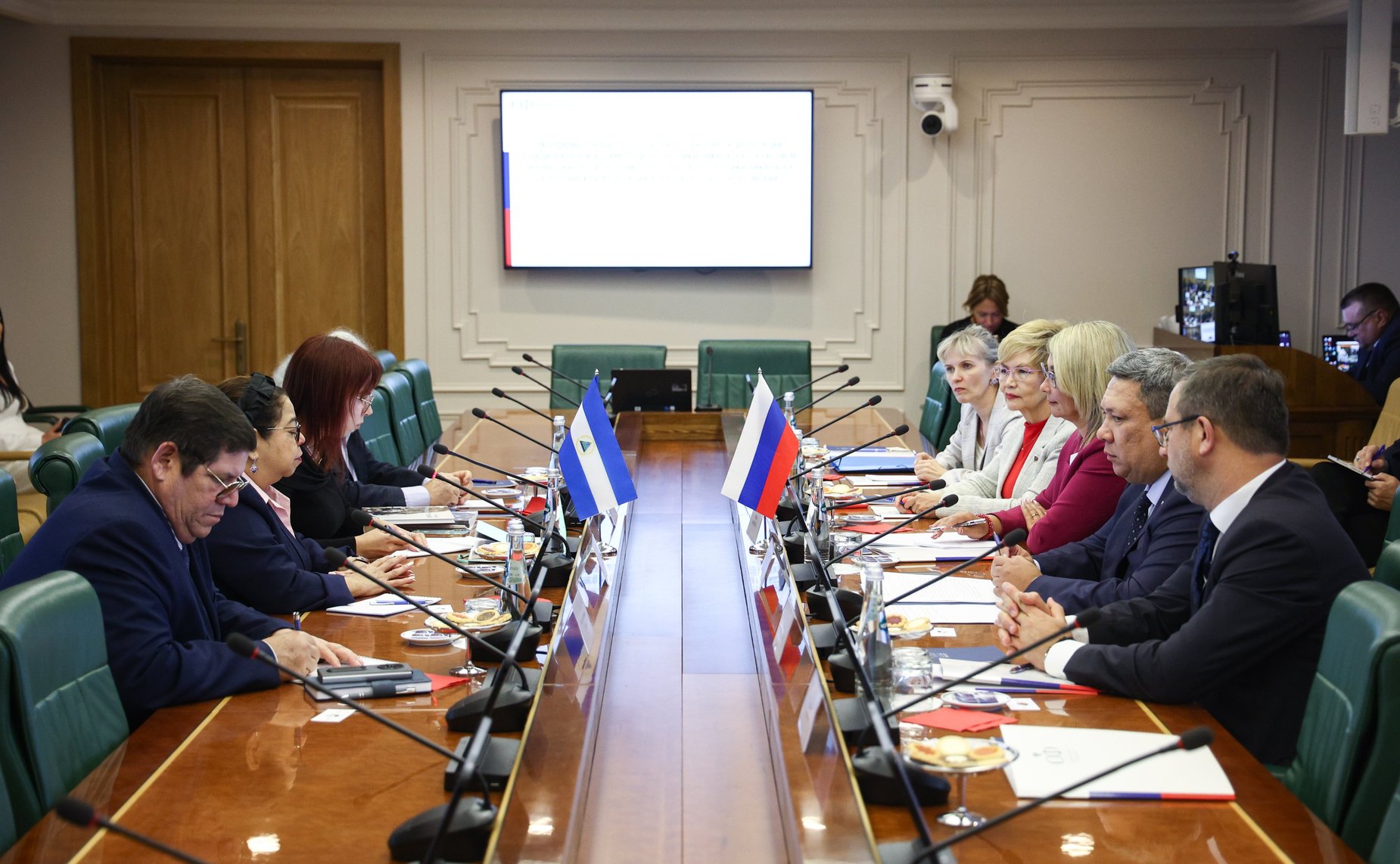 Заседание группы по сотрудничеству Совета Федерации с Национальной ассамблеей Республики Никарагуа с участием Чрезвычайного и Полномочного Посла Республики Никарагуа в Российской Федерации Альбы Асусены Торрес Мехии