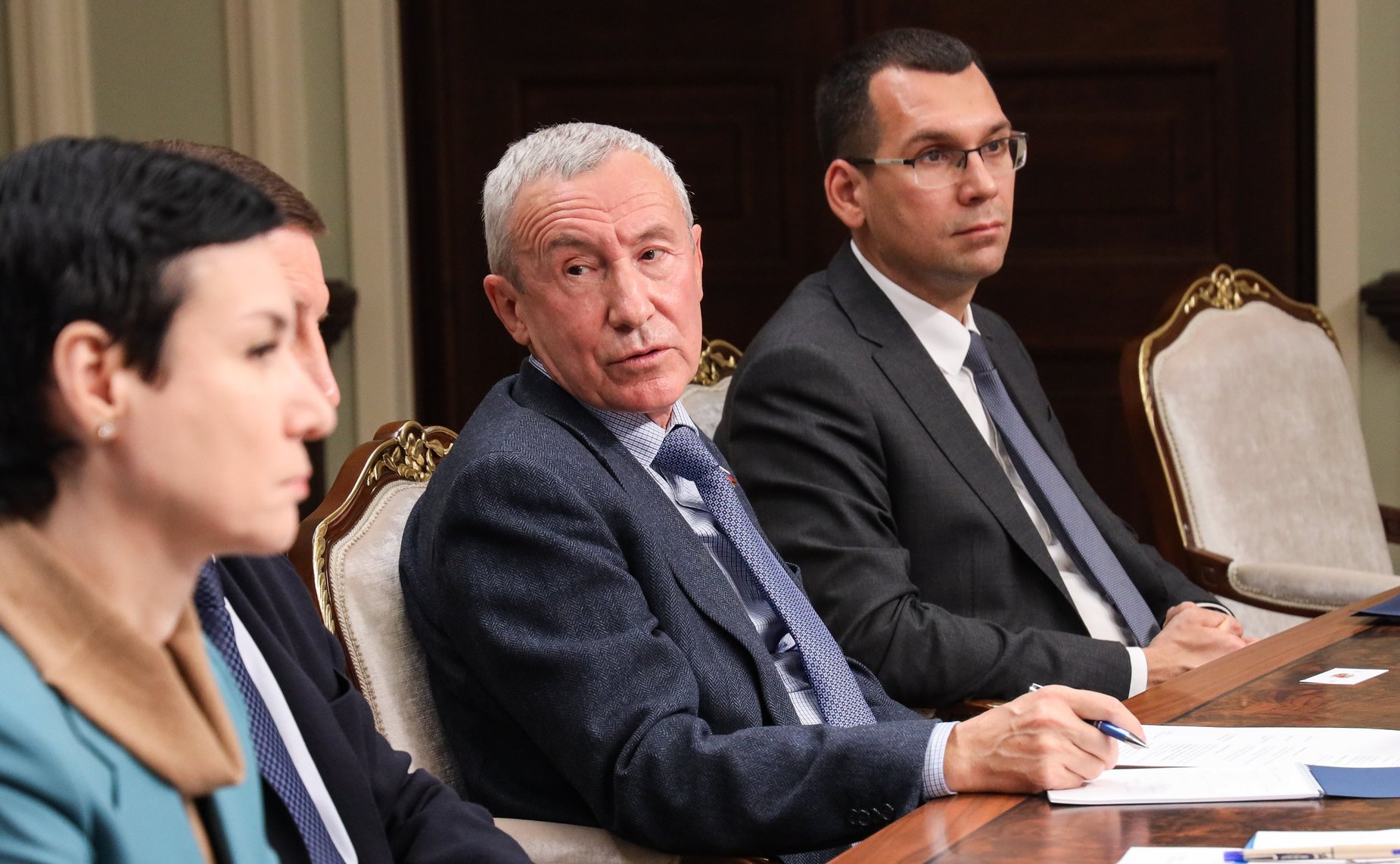 Встреча первого заместителя Председателя СФ Андрея Турчака с Чрезвычайным и Полномочным Послом Республики Индии в РФ Паваном Капуром