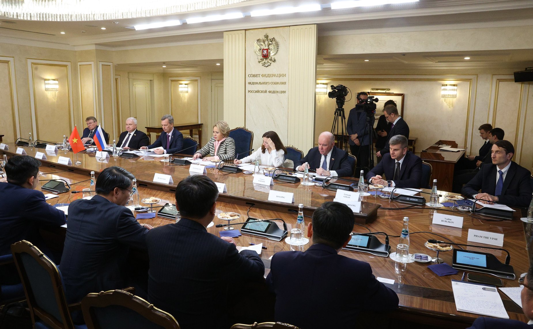 Встреча Председателя Совета Федерации Валентины Матвиенко с Вице-премьером Правительства, Министром иностранных дел Социалистической Республики Вьетнам Буй Тхань Шоном