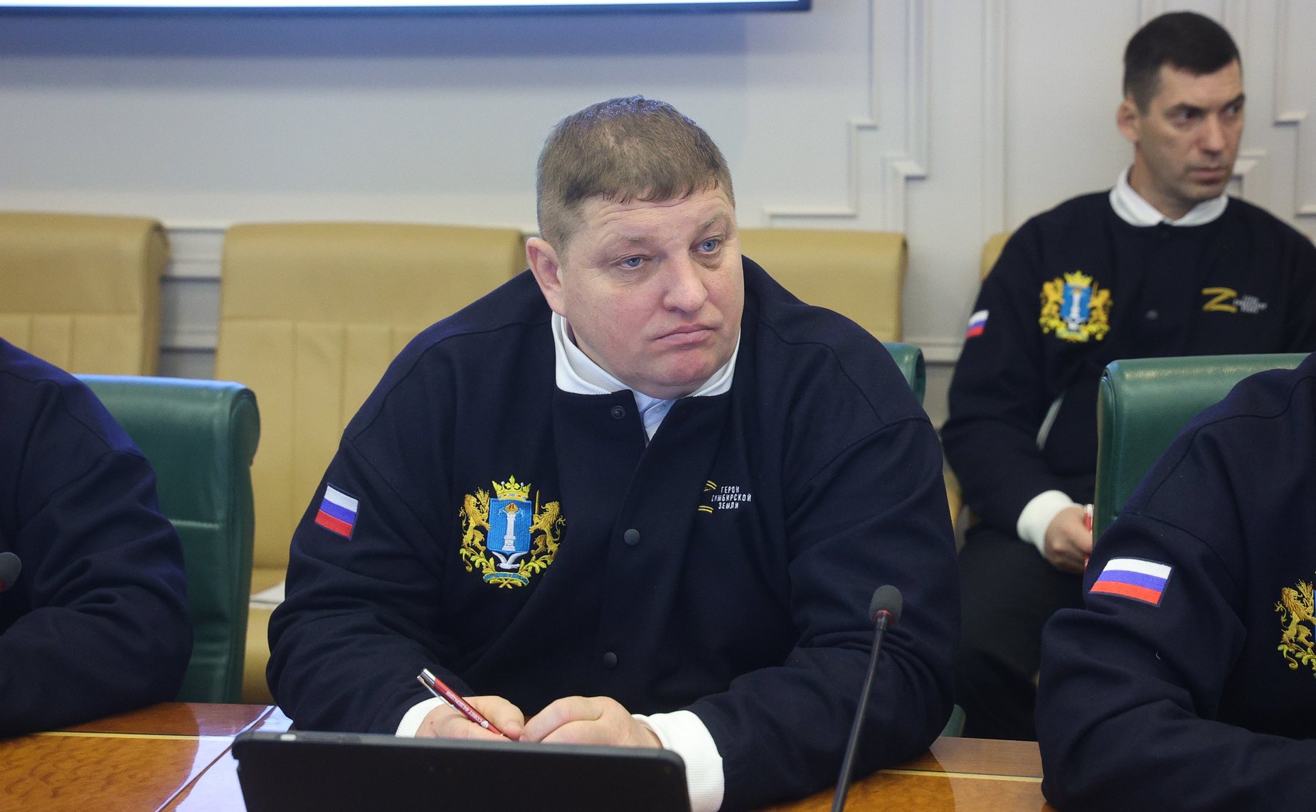 Встреча сенаторов Сергея Рябухина и Алексея Кондратьева с участниками программы «Герои Симбирской земли»