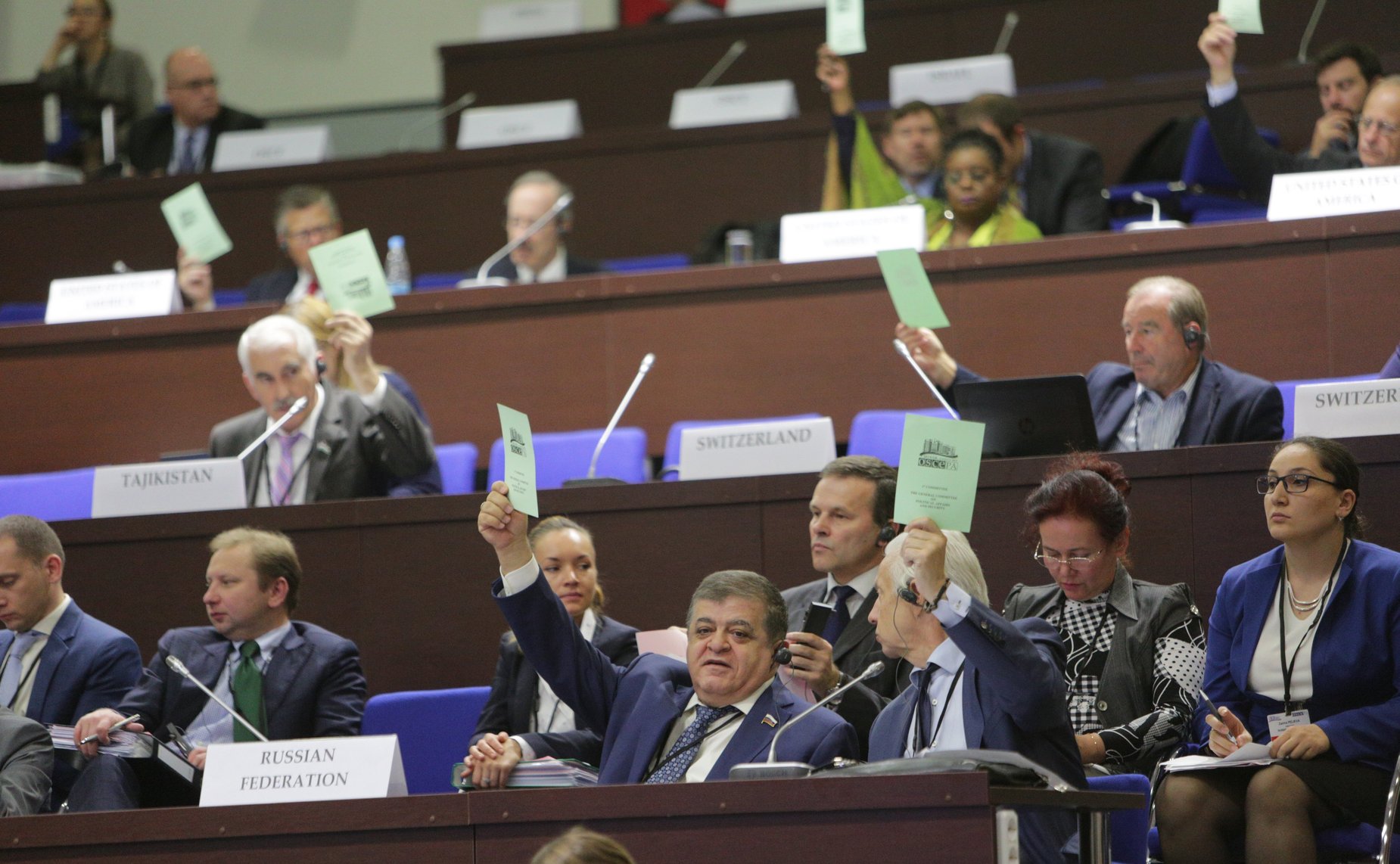 Российская делегация на Парламентской ассамблее ОБСЕ в Минске