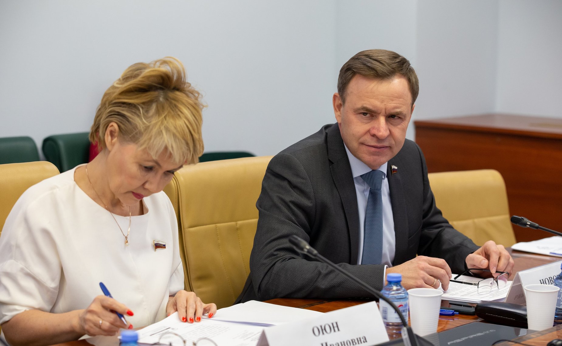 Дина Оюн и Виктор Новожилов