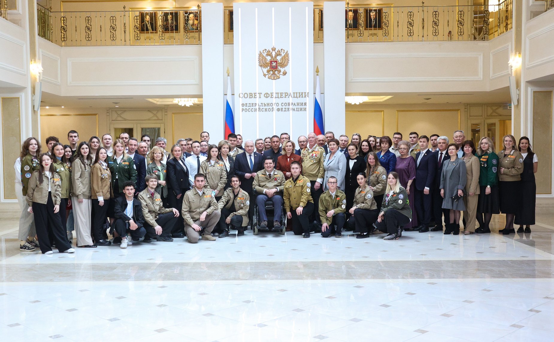 Открытие в Совете Федерации выставки «Российские Студенческие Отряды: главное трудовое движение страны», посвященной 65-летию движения