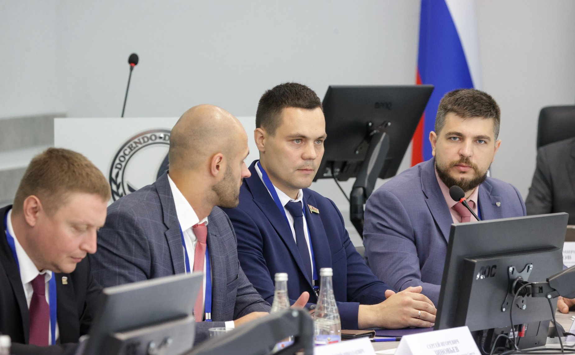 Совместное заседание руководящих органов Молодежного совета (парламента) при Национальном собрании Республики Беларусь и Палаты молодых законодателей при Совете Федерации (Фото Пресс-служба Совета Республики Беларусь)