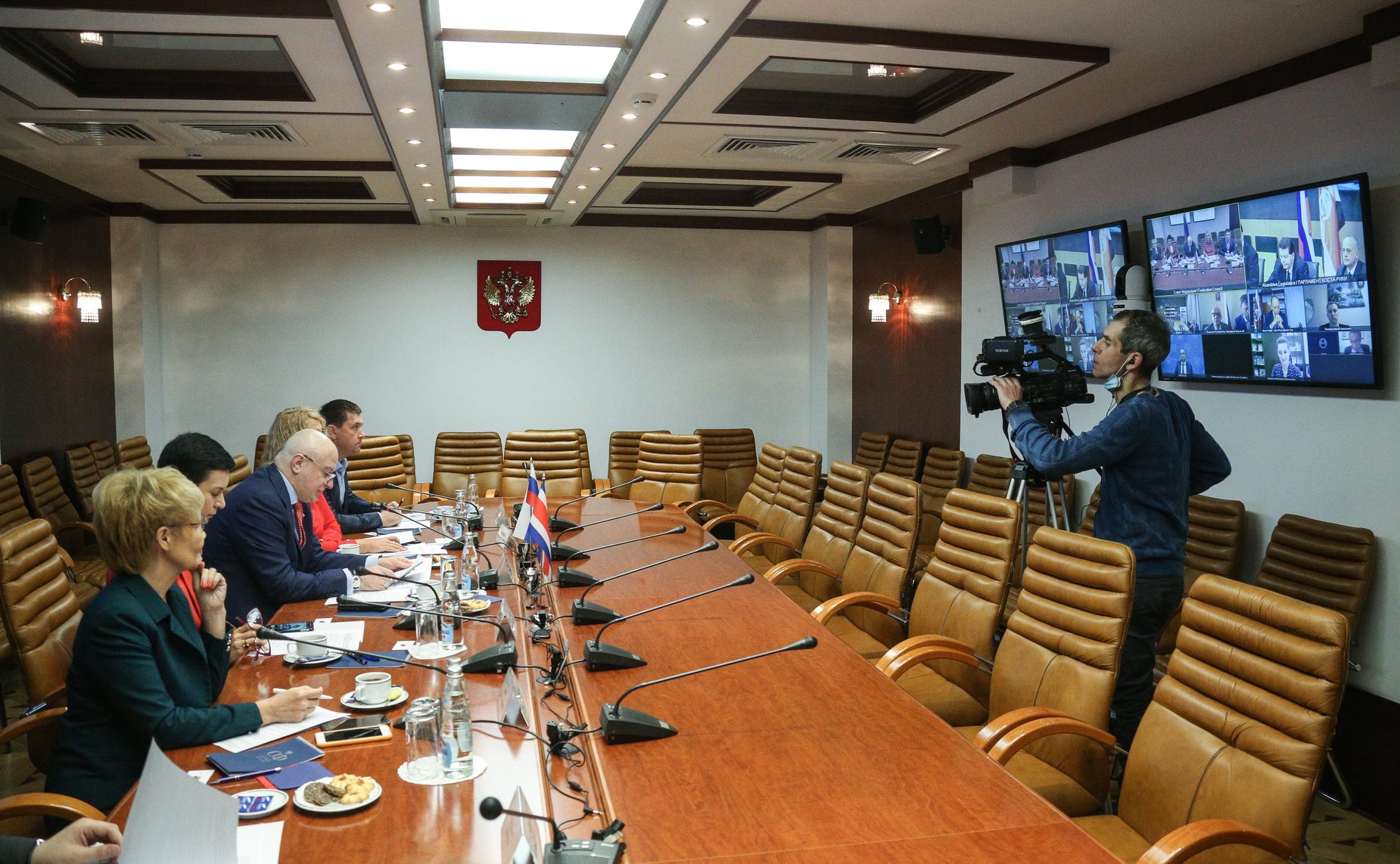 Заседание группы по сотрудничеству Совета Федерации с парламентами стран Латинской Америки и парламентской группы дружбы «Коста-Рика — Россия» Законодательной ассамблеи Республики Коста-Рика