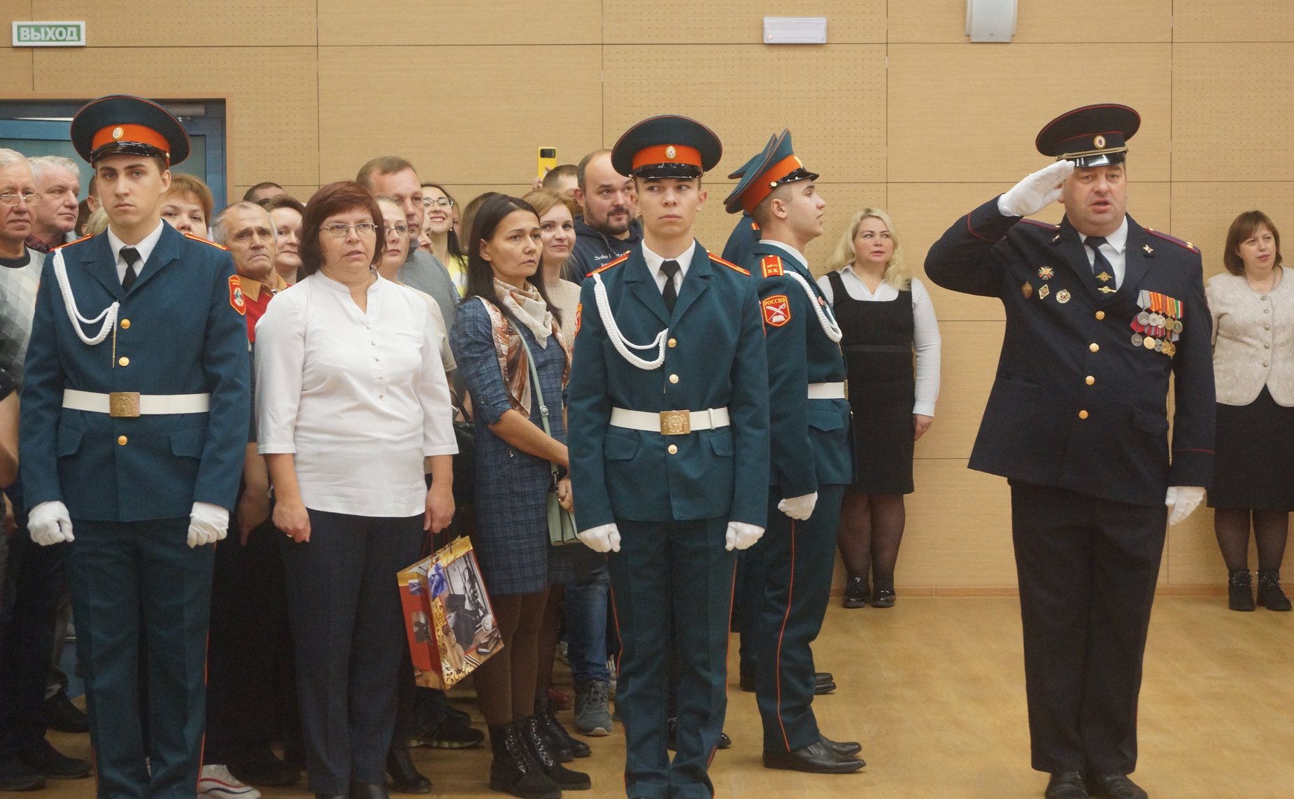 Церемония посвящения в кадеты прошла в образовательном центре — кадетской школе «Корабелы Прионежья»