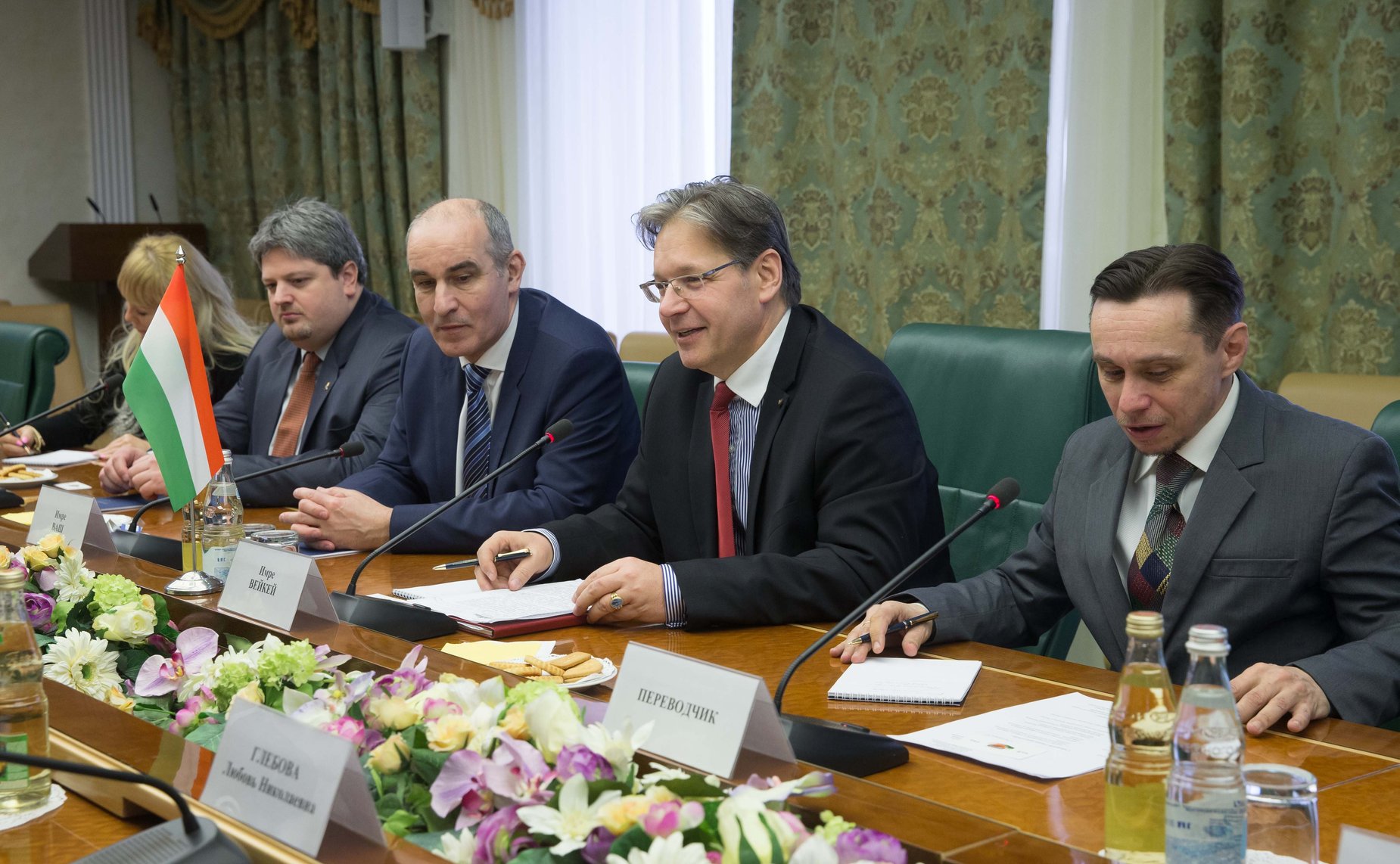 Встреча А. Кутепова с председателем Комитета Государственного собрания Венгрии по вопросам юстиции И. Вейкеем