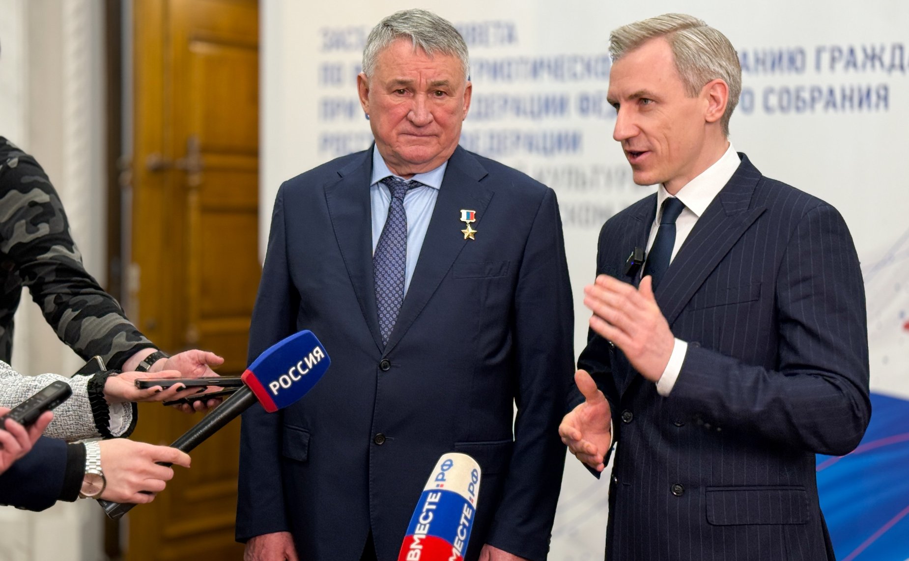 Пресс-подход по итогам выездного заседания Совета по военно-патриотическому воспитанию граждан при Совете Федерации