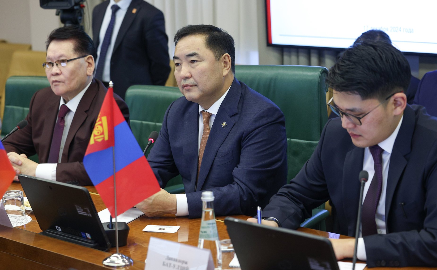 Встреча заместителя Председателя Совета Федерации Константина Косачева с заместителем Председателя Великого Государственного Хурала Монголии