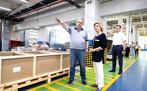 И. Святенко посетила производственную площадку Индустриального центра «Мослифт» в Марьино