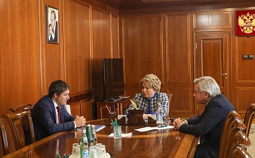 Председатель СФ В. Матвиенко провела встречу с губернатором Пермского края Д. Махониным